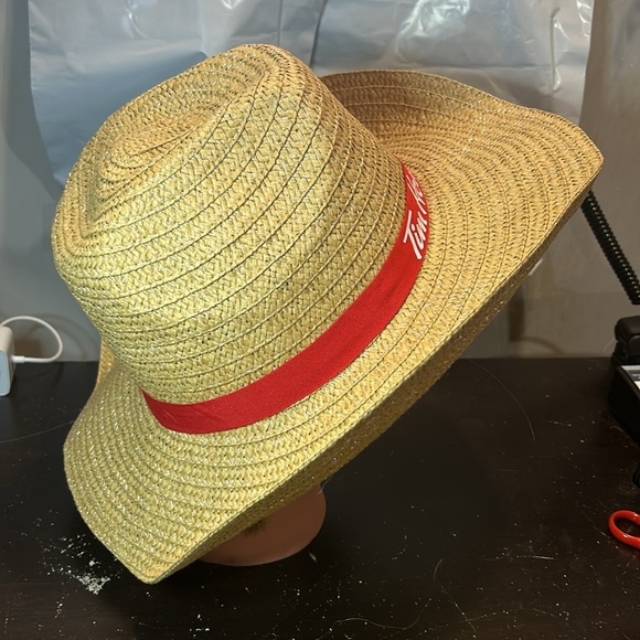 Tim Hortons Straw Hat Cap Brown Fits Small-Medium Heads Coffee Staff Uniform - Picture 6 of 8